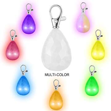 Novkin 6-Pack Rechargeable Dog Light, Dog Collar Light,Waterproof,3 Modes LED Dog Safety Lights,Multiple Color Options,Clip On Collar, Leash,Harness，Night Light for Running,Climbing,Camping