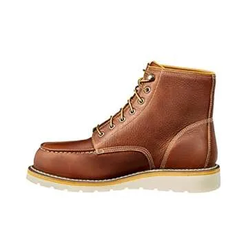 Carhartt Waterproof Moc Toe Work Boot for Men - Tan, 8 M US