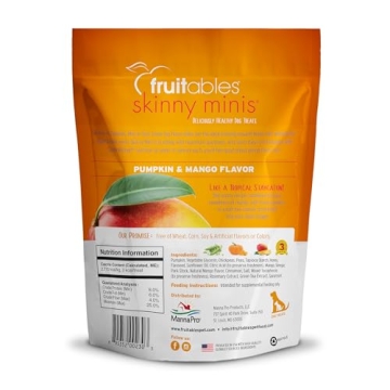 Fruitables Skinny Mini Low Calorie Dog Treats for Training