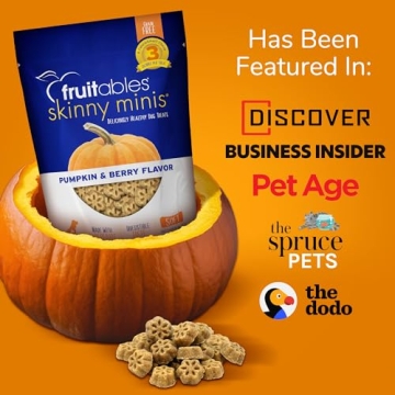 Fruitables Skinny Mini Low Calorie Dog Treats for Training