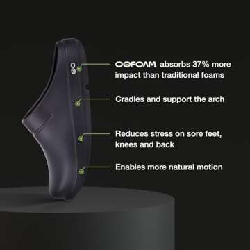 OOFOS OOcloog Recovery Clog, Black - Women’s Size 12, Men’s Size 10