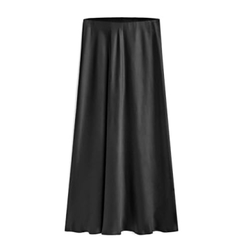 Summer Satin Maxi Skirt - Elegant & Stylish A-Line Fashion