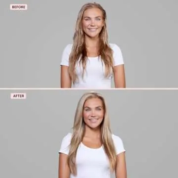 L'ANGE HAIR Le Volume Elevé 65MM 2-in-1 Titanium Brush Dryer | Dry and Style | Unique Teardrop Shape Barrel | 3 Heat Settings | 360° Vented Airflow | Ionic Technology for Frizz-Free Styling (Black)