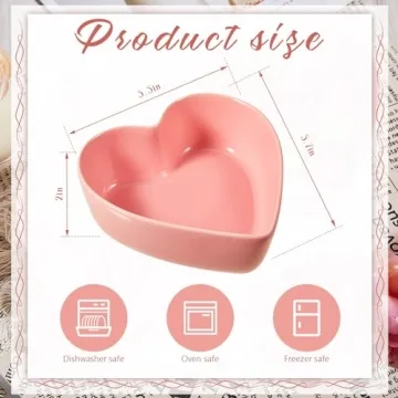 Skylety Heart Shaped Bowls for Valentine's Day Gifts