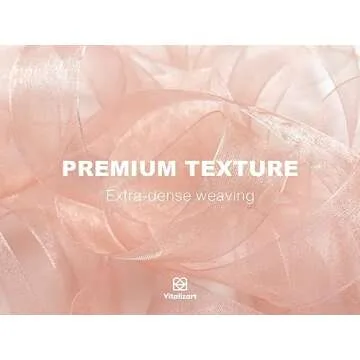 Vitalizart 1" x 150 Yd Organza Ribbon Mixed Color Sheer Ribbons Set 10 Yd x 15 Rolls Handmade for Gift Wrapping Christmas Tree Crafts Bows Wedding Invitations Wreaths Wrap