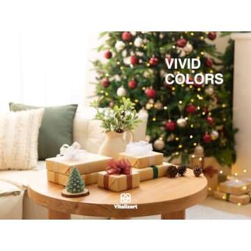 Vitalizart 1" x 150 Yd Organza Ribbon Mixed Color Sheer Ribbons Set 10 Yd x 15 Rolls Handmade for Gift Wrapping Christmas Tree Crafts Bows Wedding Invitations Wreaths Wrap