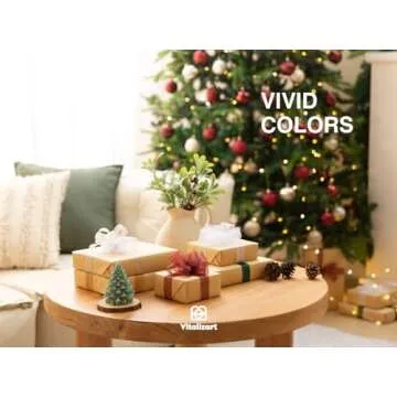 Vitalizart 1" x 150 Yd Organza Ribbon Mixed Color Sheer Ribbons Set 10 Yd x 15 Rolls Handmade for Gift Wrapping Christmas Tree Crafts Bows Wedding Invitations Wreaths Wrap