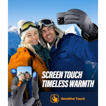 Deemii Winter Gloves with Touchscreen for Cold Weather