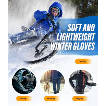Deemii Winter Gloves with Touchscreen for Cold Weather