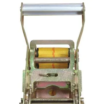 Everest Premium Ratchet Tie Down – 1 PK – 2 IN – 27 FT – 3333 LBS Working Load – 10000 LBS Break Strength – Double J Hook – Cargo Straps Perfect for Moving Appliances, Lawn Equipment and Motorcycles