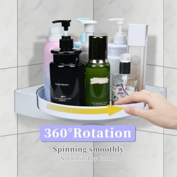 LeadSeals 360° Rotating Shower Caddy - Stylish Organizer