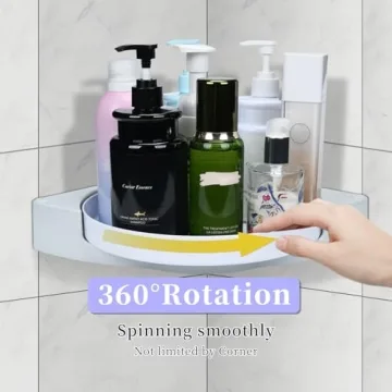 LeadSeals 360° Rotating Shower Caddy - Stylish Organizer
