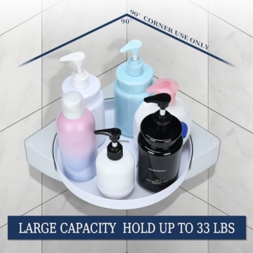 LeadSeals 360° Rotating Shower Caddy - Stylish Organizer