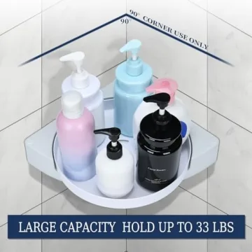 LeadSeals 360° Rotating Shower Caddy - Stylish Organizer