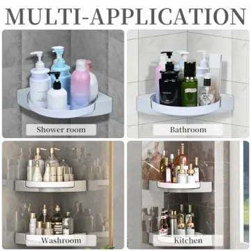 LeadSeals 360° Rotating Shower Caddy - Stylish Organizer