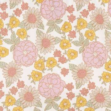 Gerber Baby Girls' Toddler Short-Sleeve and Sleeveless Dress Set, Retro Floral