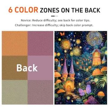 Naturelish Wonderful Mushroom House Night Jigsaw Puzzles for Adults 1000 Pieces, Brain Challenging Shaped Puzzle for Game Night, Family, Friends, Puzzle Size is 26.6 x 19.2