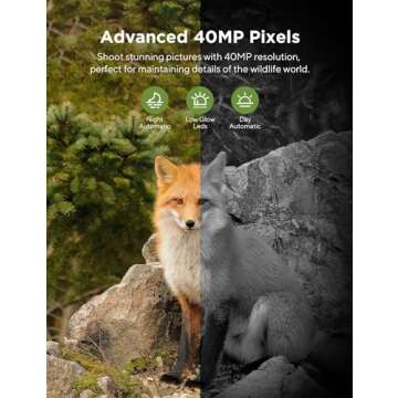 CEYOMUR 40MP Trail Camera 4K WiFi Night Vision