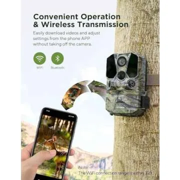CEYOMUR 40MP Trail Camera 4K WiFi Night Vision