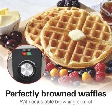 Hamilton Beach Waffle Maker with Ceramic Non-Stick Plates