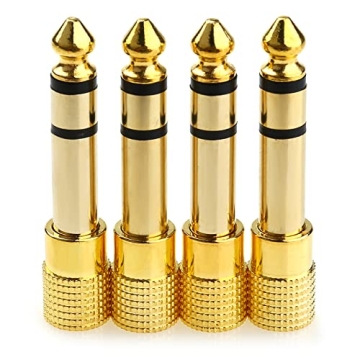 NANYI 4PCS 1/4'' to 3.5mm Audio Headphone Adapters