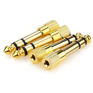 NANYI 4PCS 1/4'' to 3.5mm Audio Headphone Adapters