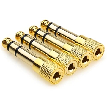 NANYI 4PCS 1/4'' to 3.5mm Audio Headphone Adapters
