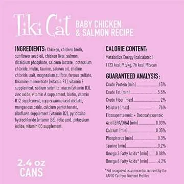 Tiki Cat Baby Chicken & Salmon High-Protein Cat Food