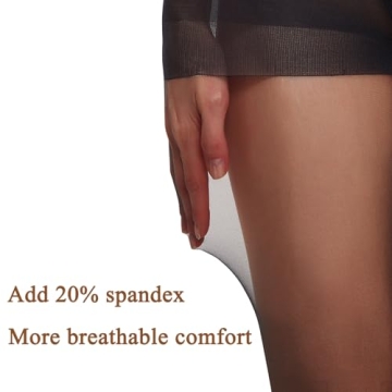 Women's 20D Non-Rip Sheer Tights - Elegant & Durable