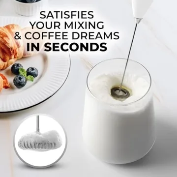 Zulay Handheld Milk Frother - Perfect for Coffee Lovers