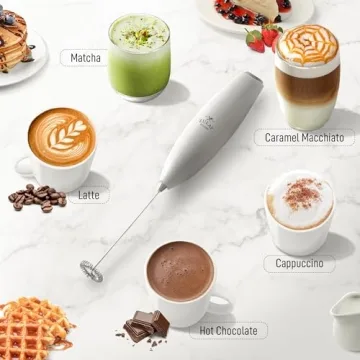Zulay Handheld Milk Frother - Perfect for Coffee Lovers