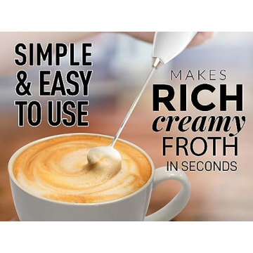 Zulay Handheld Milk Frother - Perfect for Coffee Lovers