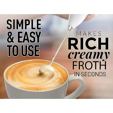 Zulay Handheld Milk Frother - Perfect for Coffee Lovers