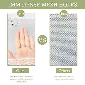 Wokuya 7Pack Various Size (40x24*1,17x17*2,14x14*2,12x12*2) Pop-up Food Tents Food Covers for Outside Mesh to Keep Bugs away,Reusable Collapsible Food Nets for Picnic Party BBQ Wedding Fruit