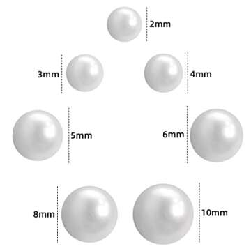 5600 Half Pearl Beads for Jewelry and Crafting Projects