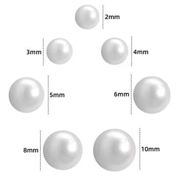 5600 Half Pearl Beads for Jewelry and Crafting Projects