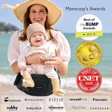 Momcozy Hip Seat Baby Carrier - Ergonomic, Adjustable & Lightweight