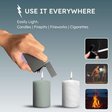 Rechargeable Plasma Lighter with Battery Indicator