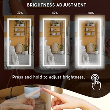 LAVIEVERT LED Lighted Jewelry Armoire for Elegant Storage