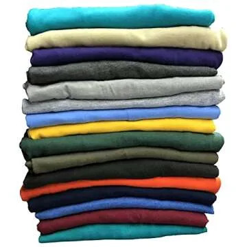 SOCKS'NBULK 12 Pack Mens Cotton Crew Neck Regular T-Shirts Bulk Short Sleeve Lightweight Tees Mix Colors, Size (Mix Color, Large)