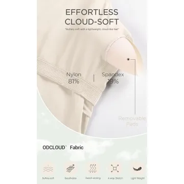 ODODOS Women's Cloud Feeling Tank Dress with Separate Shorts and Built in Bra U Back Mini Tennis Dress, Oat Milk, Small