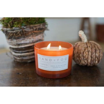 Sand + Fog Pumpkin Harvest Candle - Cozy Autumn Aroma