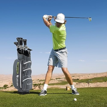 Goplus Complete Golf Club Set for Men, 9 Pieces Golf Clubs