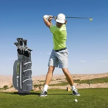 Goplus Complete Golf Club Set for Men, 9 Pieces Golf Clubs