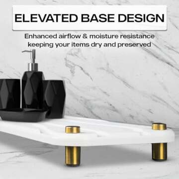 2pcs Drying Stone Tray - Instant Drying for Kitchen Sink Tray - Stone Soap Tray for Bathroom & Kitchen Sink - Stone Drying Tray - Water Absorbing Stone Tray for Sink