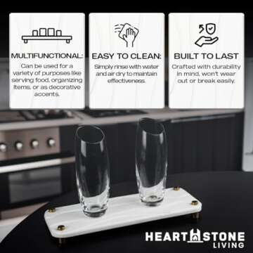 2pcs Drying Stone Tray - Instant Drying for Kitchen Sink Tray - Stone Soap Tray for Bathroom & Kitchen Sink - Stone Drying Tray - Water Absorbing Stone Tray for Sink