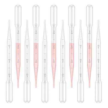 KINGLAKE Plastic Transfer Pipettes 3ML,Essential Oils Pipettes,Graduated,Pack of 100, Makeup Tool