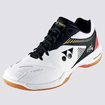 YONEX Power Cushion 65 X 2 Wide Badminton Shoe-White/Black