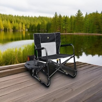 GCI Outdoor Freestyle Rocker XL with Side Table Camping Chair
