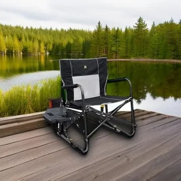 GCI Outdoor Freestyle Rocker XL with Side Table Camping Chair